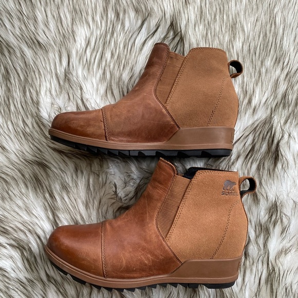 Sorel Joan of arctic wedge Chelsea boots - Picture 4 of 10